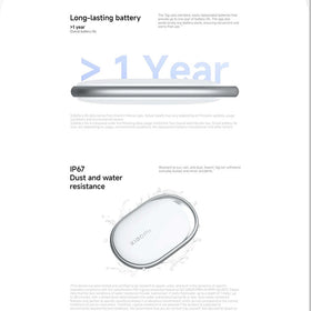 Xiaomi Tag bluetooth Tracker Key Finder Apple Find My Google Find Hub Compatible IP67 Waterproof Buzzer Lost Prevention Long Lasting Anti-lost Device