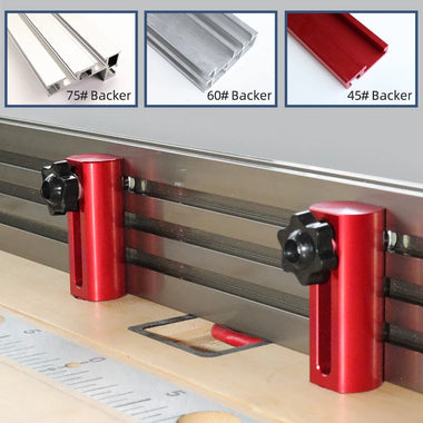 ENJOYWOOD 2PCS MFT Fence Dogs 19mm/20mm Desktop Dog Hole T-Track Hold Down Clamp Woodworking DIY Workbench Dog Hole Brackets