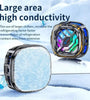 2-in-1 Magnetic Mobile Radiator Cooling Fan for iPhone Tablet Galaxy Huawei Mobile Phone Tablet Computer General Game Cooling