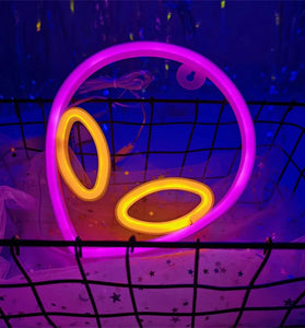 LED Halloween Neon Signs Atmosphere Lamp IP42 Waterproof 22x19.5cm Blue Pink Yellow Decor for Home Office Shop