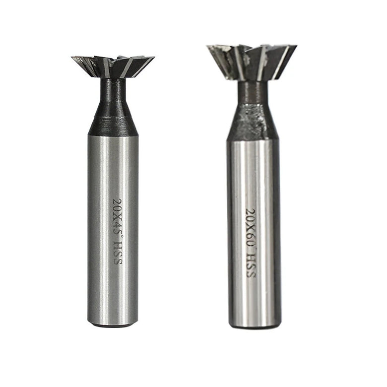 High Speed Steel Dovetail Milling Cutter 10 Blade 10mm Cutting Diameter Tip Angle 45 60 Precision CNC Router Tool Grooving