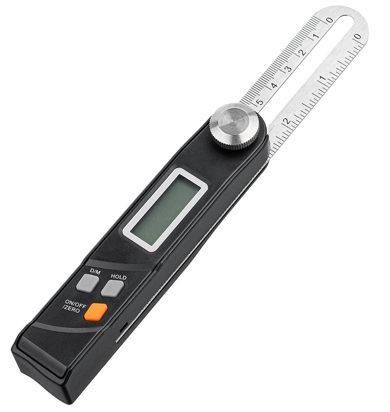 Stainless Steel 360 Degree Gauge Digital Protractor T Bevel Electronic Level Battery Operated LCD Display Angle Finder Sliding