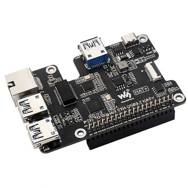 Raspberry Pi 5 PCIe to Gigabit Ethernet and USB 3.2 Gen1 HAT 3xUSB 3.2 Gen1 Gigabit Ethernet Pi5 PCIe HAT Expansion Board Plug and Play