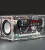 FM Radio DIY Electronics Kit Bluetooth 5.0 Speaker with Voice-activated Level Indicator DIY Electronic Kit DC5V Bluetooth Speak