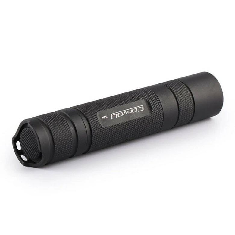 Convoy S2+ LH351D Ra 90 High CRI 4 Modes/12-Group Modes 18650 Flashlight Orang Peel Reflector Long Range LED Torch