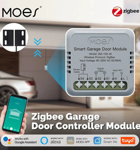 MOES Tuya Zigbe Garage Door Controller Module Smart Life App Remote Garage Door Opener Works with Alexa & Google Home