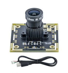 1MP HD USB Camera Module 720P Manual Focus 72/100/160 Lens Focal Length 38*38 Compatible 32*32 Camera Module USB Driver-free