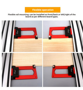 Wnew Precision Track Saw Guide Rail Square for Quick Woodworking Cuts for Festool Rail