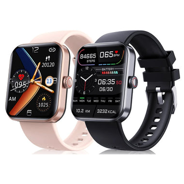 F57L 1.91-inch HD Screen Heart Rate Blood Pressure Blood Glucose SpO2 Monitor Sleep Monitoring Temperature Measurement Multi-sport Modes IP67 Waterproof Smart Watch