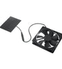 6V 1.8W Mini Solar Exhaust Fan with Solar Panel Plug and Play Brushless Motor High Air Volume for Computer Cabinet Heat Dissipation