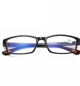 Ultralight TR90 Reading Glasses Flexible Bendable Frame Fashion Rectangular Blue Light Blocking Computer Eyewear