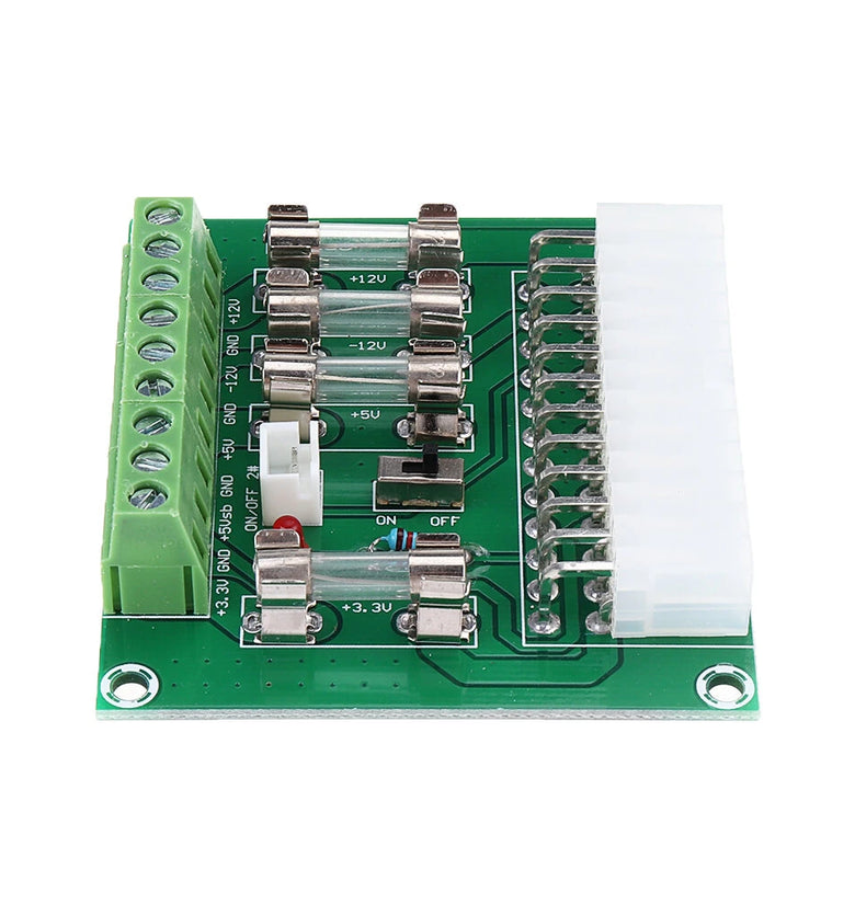 5Pcs ATX Power Adapter ATX Computer PC Power Board Power Supply DC Plug Connector +3.3V +5V -12V +12V +5V