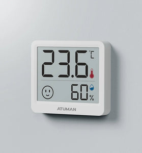 2PCS Duka Atuman THmini Electronic Temperature and Humidity Meter High Precision Vertical Infant Room Thermometer Digital Meter for Home