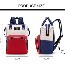 Multifunctional Large Capacity Waterproof Oxford Cloth Mobile Phone Tablet Diaper Storage Bag Backpack