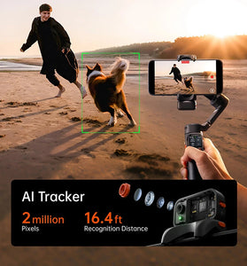 Hohem iSteady V3 Ultra Gimbal Stabilizer for iPhone with AI Auto Tracking Detachable Touchscreen Remote Phone Gimbal