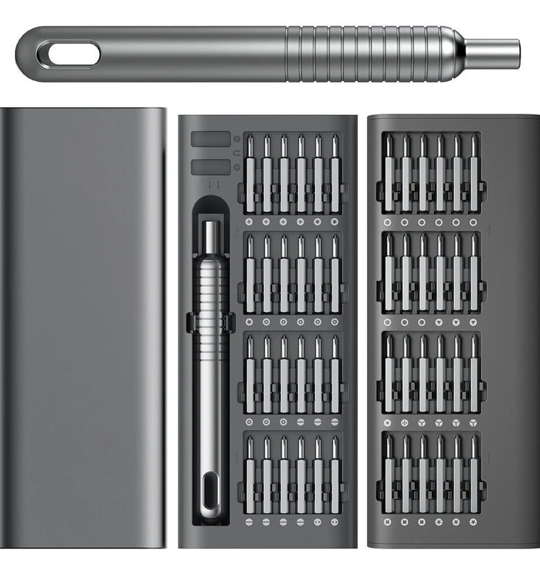 51-in-1 Manual Screwdriver Set with Strong Magnetic Functionality Aviation-grade Aluminum Alloy Shell Ergonomic Design Suitable for Various Screw Types