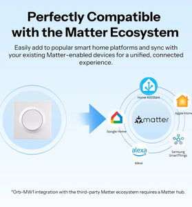 SONOFF MINIR4M-E Matter Over WiFi Smart Wall Switch Orb-MW1 Fusion Series Voice Control Google Home Alexa Works With Apple Home