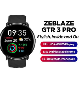 [World Premiere]Zeblaze GTR 3 Pro 1.43 inch Ultra HD AMOLED 466*466 pixels 316L Stainless Steel Fitness & Wellness Smart Watch