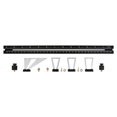 Onkel.J 28pcs Dovetail Tenon Marking Ruler Adjustable Tail Joint Marking Gauge Stable Template Support For Carpentry Marking