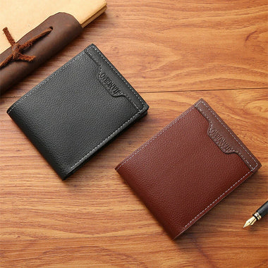 Men's PU Leather Wallet Slim Purses Multifunction Card Holder Large Capacity Bags Coin Purse For Men