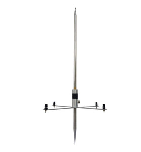 Portable Shortwave Antenna 7-54MHz HF GP Antenna Vertical Polarization 200W SSB CW FM Collapsible Telescopic Design Low SWR Outdoor Amateur Radio Antenna