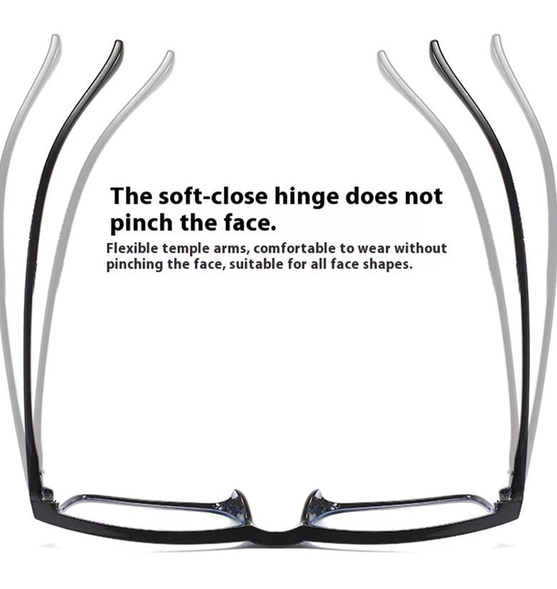 Fashion Anti-blue Light HD Reading Glasses for Men Women Classic Square Comfortable Nose Pad Presbyopia Glasses