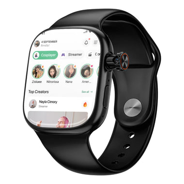 LOKMAT XH018 4G Android Smart Watch 2.04 Inch AMOLED Display GPS WIFI Heart Rate Blood Pressure SpO2 Monitor Sleep Monitoring Multi-sport Modes Music Playback NFC Function 2MP Pull-out Camera