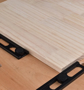 Fonson Woodworking Planing Stop with 10pcs Dog Hole Bench Dog Clamp Desktop Tenon Workbench Table Accessories