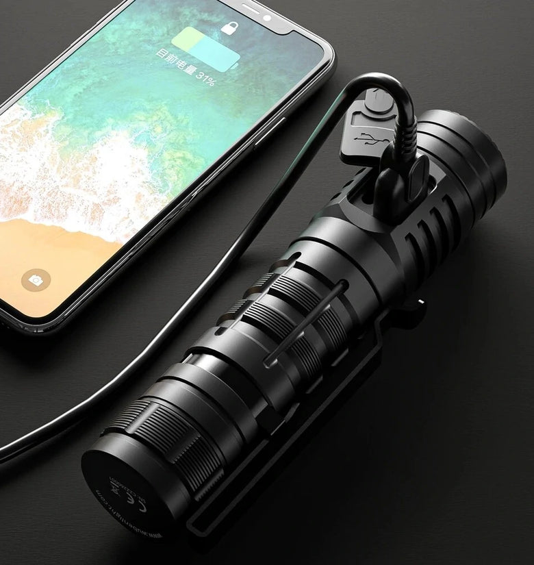 WUBEN C2 2000lm High Lumen Rechargeable Power Bank Flashlight Beam Throw 358Meters with 21700 Battery LED Troch Lantern