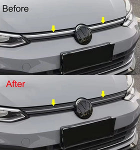 Car Front Bumper Grille Trim Grill Decoration Strip ABS Plastic Covers for VW Golf 8 MK8 2020-2023 Accessories