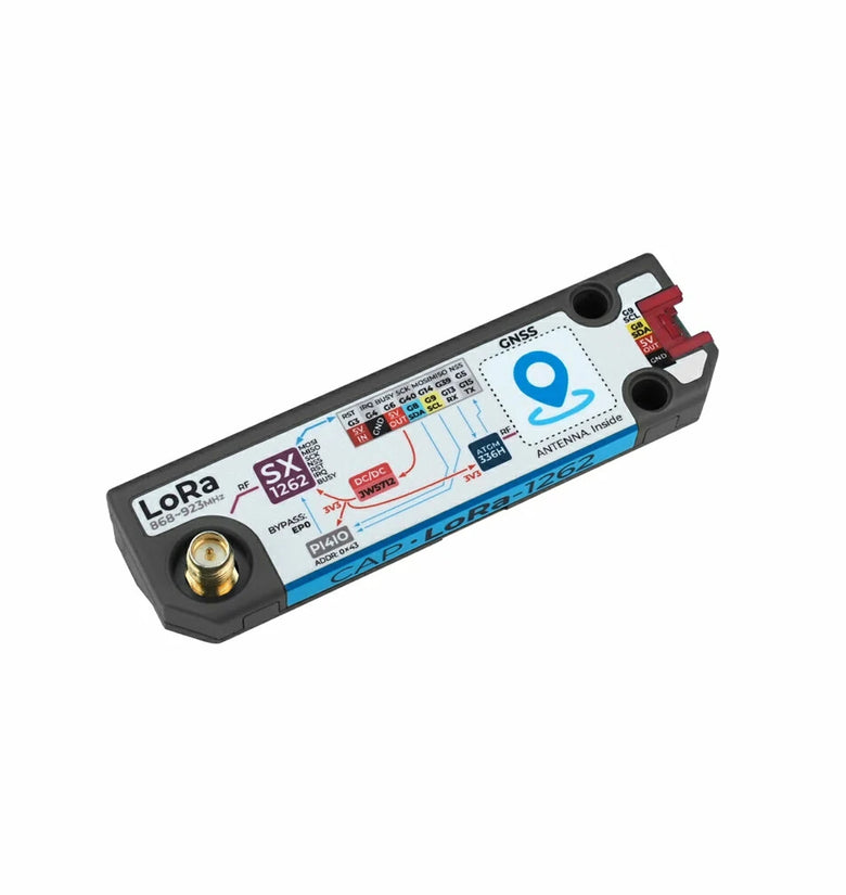 M5Stack Cap LoRa 1262 for Cardputer Adv LoRaWAN Module SX1262 GPS Antenna 868-923MHz High Precision GNSS Positioning IoT Communication