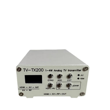 Analog TV Signal Transmitter 0.5W-2W Adjustable Power Aluminum Alloy HDMICVBS VHF UHF Wireless Video Transmission