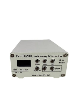 Analog TV Signal Transmitter 0.5W-2W Adjustable Power Aluminum Alloy HDMICVBS VHF UHF Wireless Video Transmission