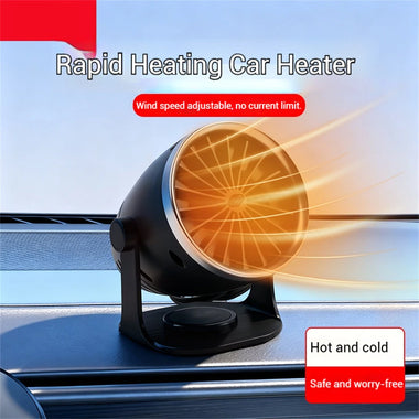12 / 24V Car Heater BY-1849 Fast Heating Defogging Anti-Frost 360 Adjustable Mini Electric Heater
