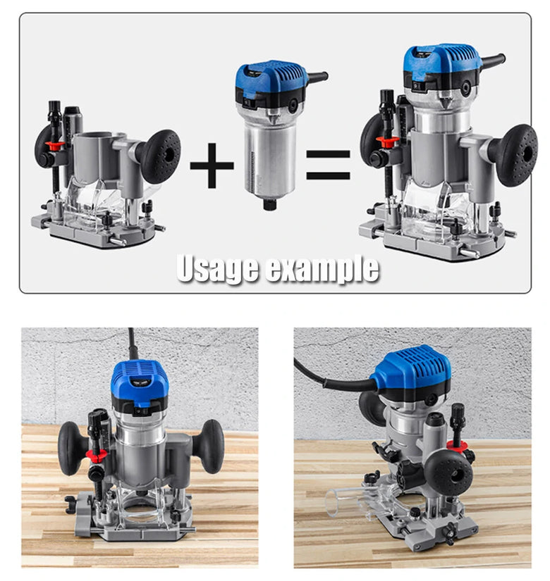 Multi-Function For Trimming Machine Press-in Base Electric Wood Milling Incline Base Slotted Woodworking tool Woodworking Tool