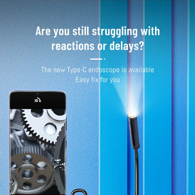 8MM Endoscope 8 LED Light Waterproof Type-C Direct Borescope IP67 Rated 1 MP Pixel Flexible/Hard Wire High-Resolution Imaging Versatile