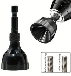 Tungsten Steel Deburring External Chamfer Tool 3-20mm/5-25mm Hex Shank Burr Removal for Metal Drilling Stainless Steel Chamferer