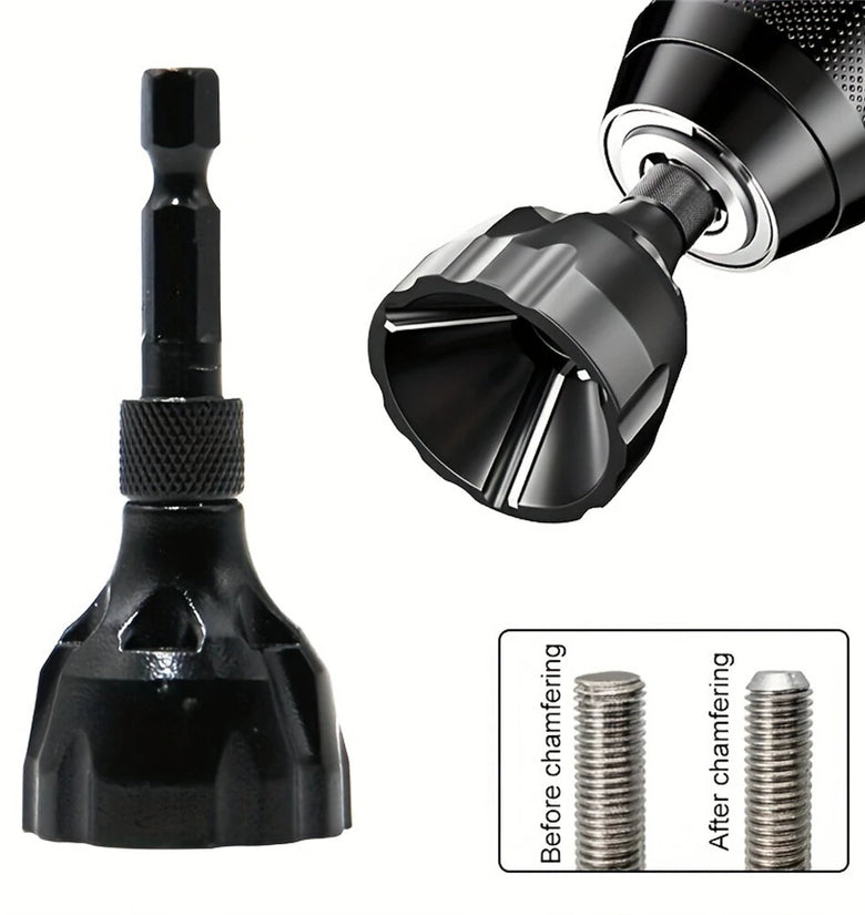 Tungsten Steel Deburring External Chamfer Tool 3-20mm/5-25mm Hex Shank Burr Removal for Metal Drilling Stainless Steel Chamferer