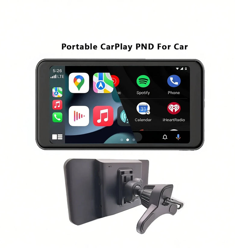 6.5 Inch Rotatable Wireless Car Display Touchscreen CarPlay Android Auto Hicar Phone Screen Mirroring Navigation Rotatable Multimedia Player