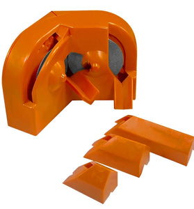 4PCS Electric Drill Bit Sharpener Professional 11x6x7 cm High-Speed Steel Orange Plastic for Lithium and AC Electric Drills Multipurpose Tool