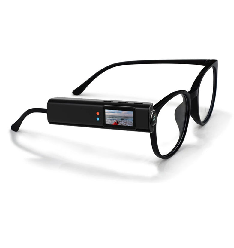 4K Mini FPV Eyeglasses Video Shooting HD Camera WiFi Intelligent Headset Glasses Outdoor Sports Video Sound Recording