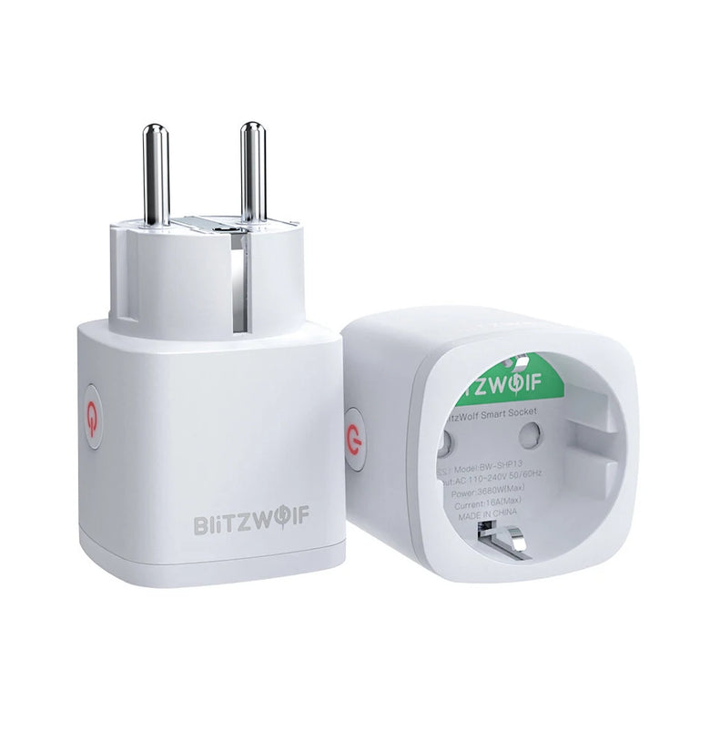 3Pcs BlitzWolf BW-SHP13 ZigBee3.0 Smart WIFI Socket 16A EU Plug Electricity Metering APP Remote Controller Timer Work with Amazon Alexa Google Home