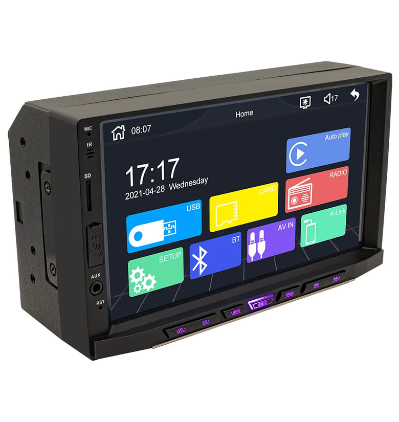 7 Inch Car DVD Player Car Stereo Radio System MP5 Player Wireless/Wired Carplay with bluetooth GPS HD Reversing Image