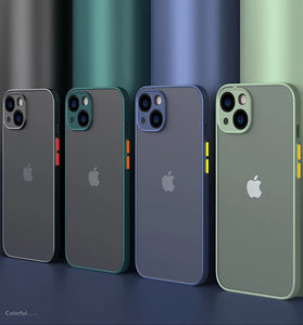 Black Armor Bumper Shockproof Silicone Hard Cover Phone Case for iPhone 16 16 Plus 16 Pro 16 Pro Max