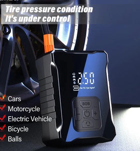 12V 150PSI Car Tire Inflator 100W Electric Air Pump Mini Air Compressor Electric Air Pump For Motorcycle Bicycle