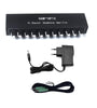 HAM-HP10 10 Channel Stereo Headphone Amplifier 1 Input 10 Output 12dB Gain NJM4556A 3.5mm Jack DC 12-24V Volume Control