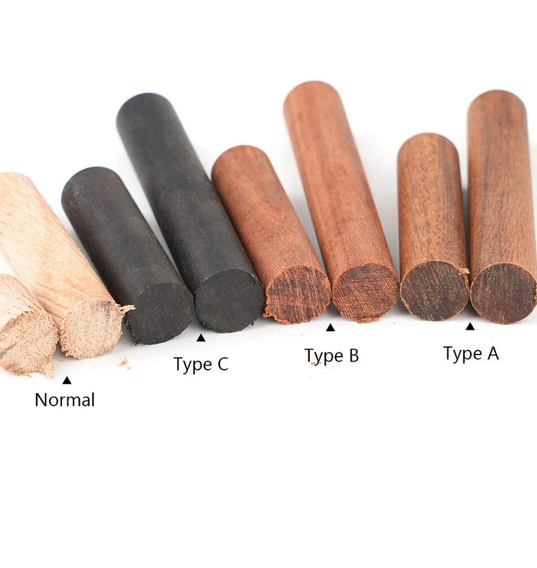 10PCS 8/10/12mm Diameter Round Rod Bar 100mm Long Round Log Tenon Rod Dowel Rosewood Red Sandalwood Woodworking DIY Craft Joinery