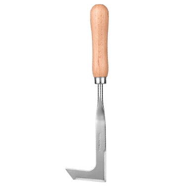 Crack Weeder Crevice Weeding Tool Stainless Steel L-Shaped Blade Beech Handle Garden Maintenance Lawn Care