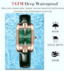 POEDAGAR Fashion Rectangular Quartz Watch Female Luxury Elegant Clock Waterproof Leather Band Creative Diamond Women Watch