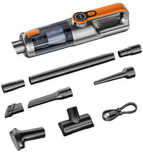 Suitu ST-126Plus High Power Handheld Vacuum Cleaner 18000Pa Suction 6000mAh Battery Rechargeable Cordless Mini Air Duster LED Display Portable for Car Home Office Cleaning Pet Hair Removal